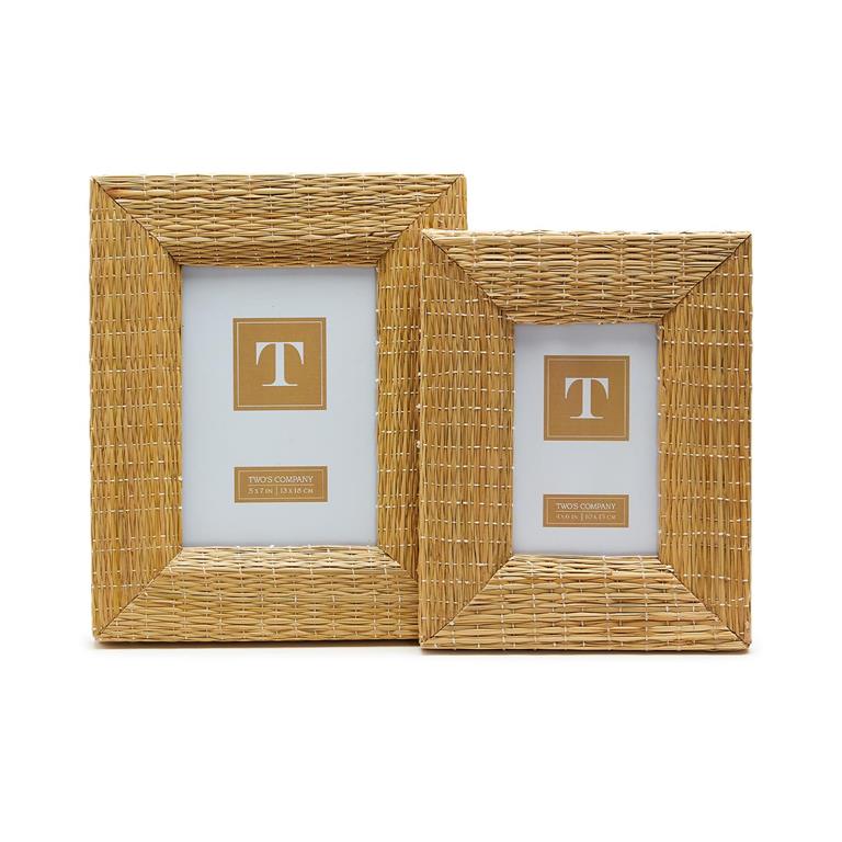 Woven Reeds Cane Photo Frames-5x7