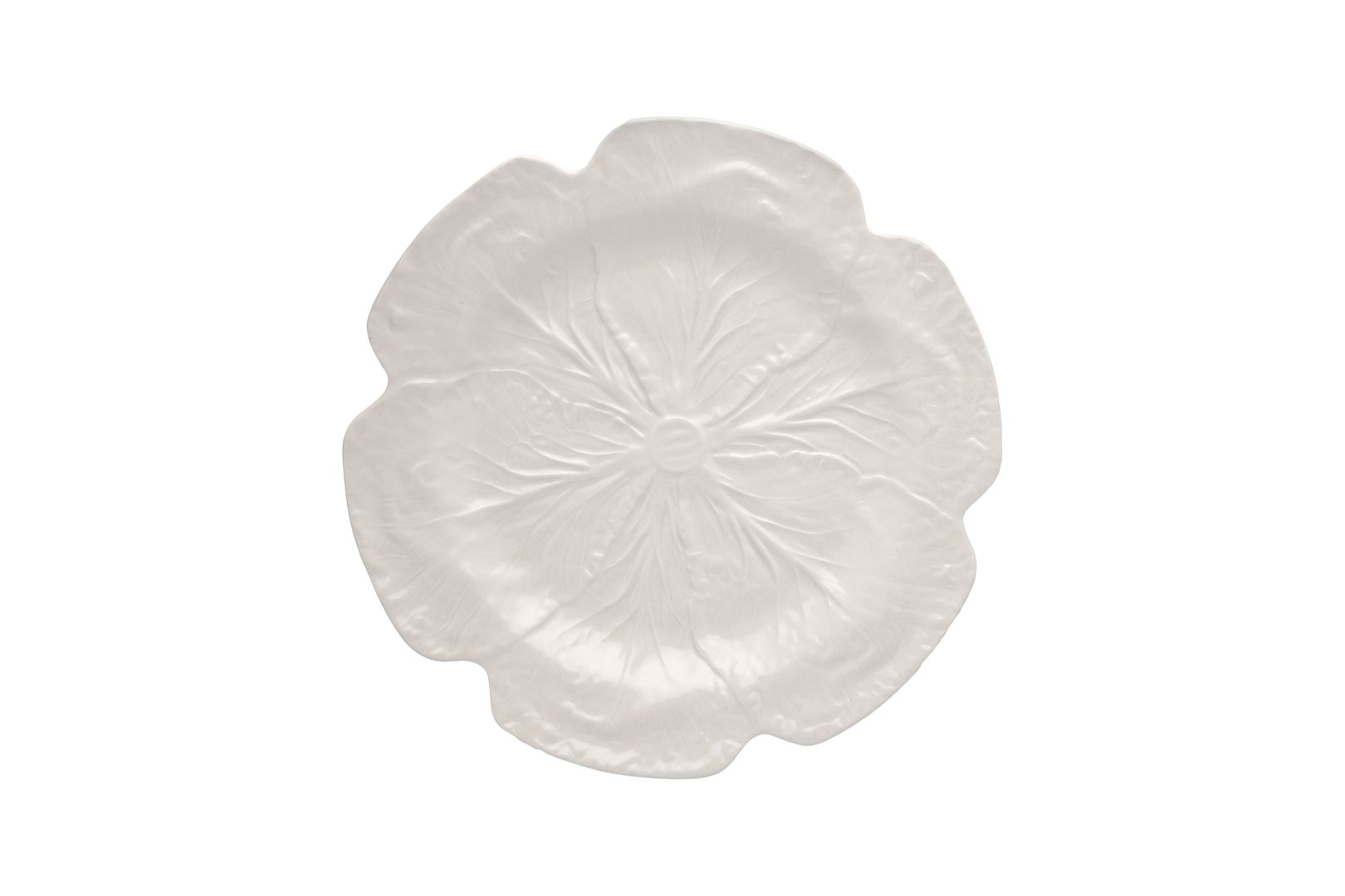 Beige Cabbage Charger Plate