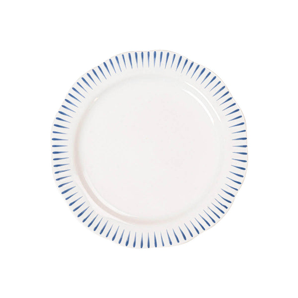 Sitio Stripe Dessert/Salad Plate - Delft Blue