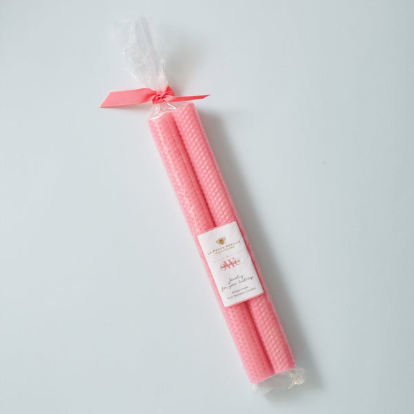 12" Pair of Tapers - Pink w/ Pink Sparkle | Morganite