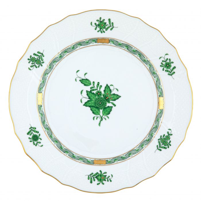 DINNER PLATE - GREEN CHINESE BOUQUET