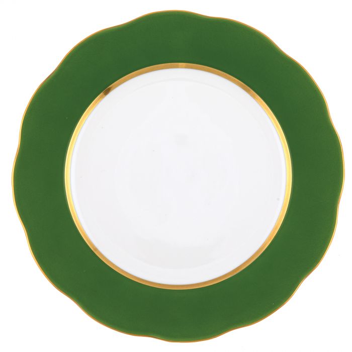 Service Plate - Fern Silk Ribbon