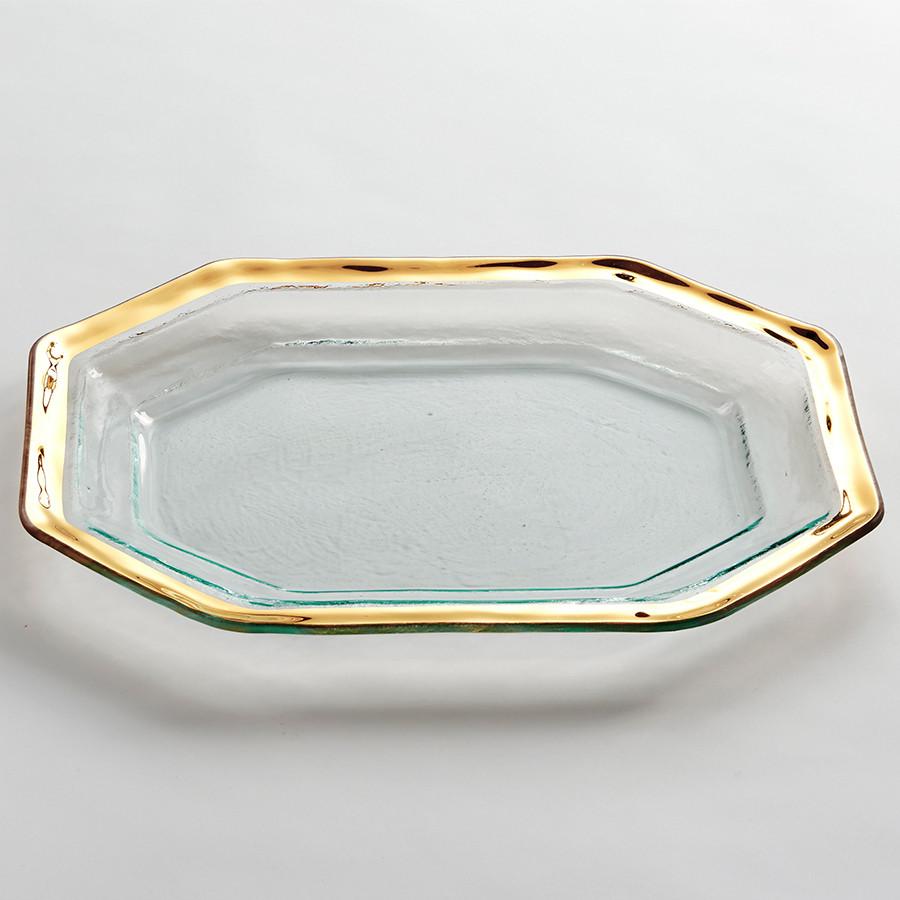 Roman Antique Steak Platter - Gold