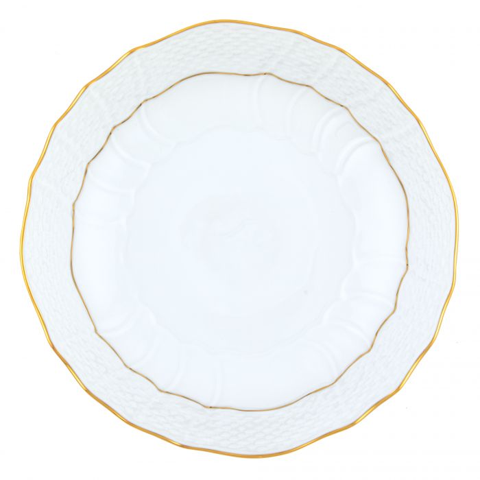 SCALLOPED DINNER BOWL - GOLDEN EDGE