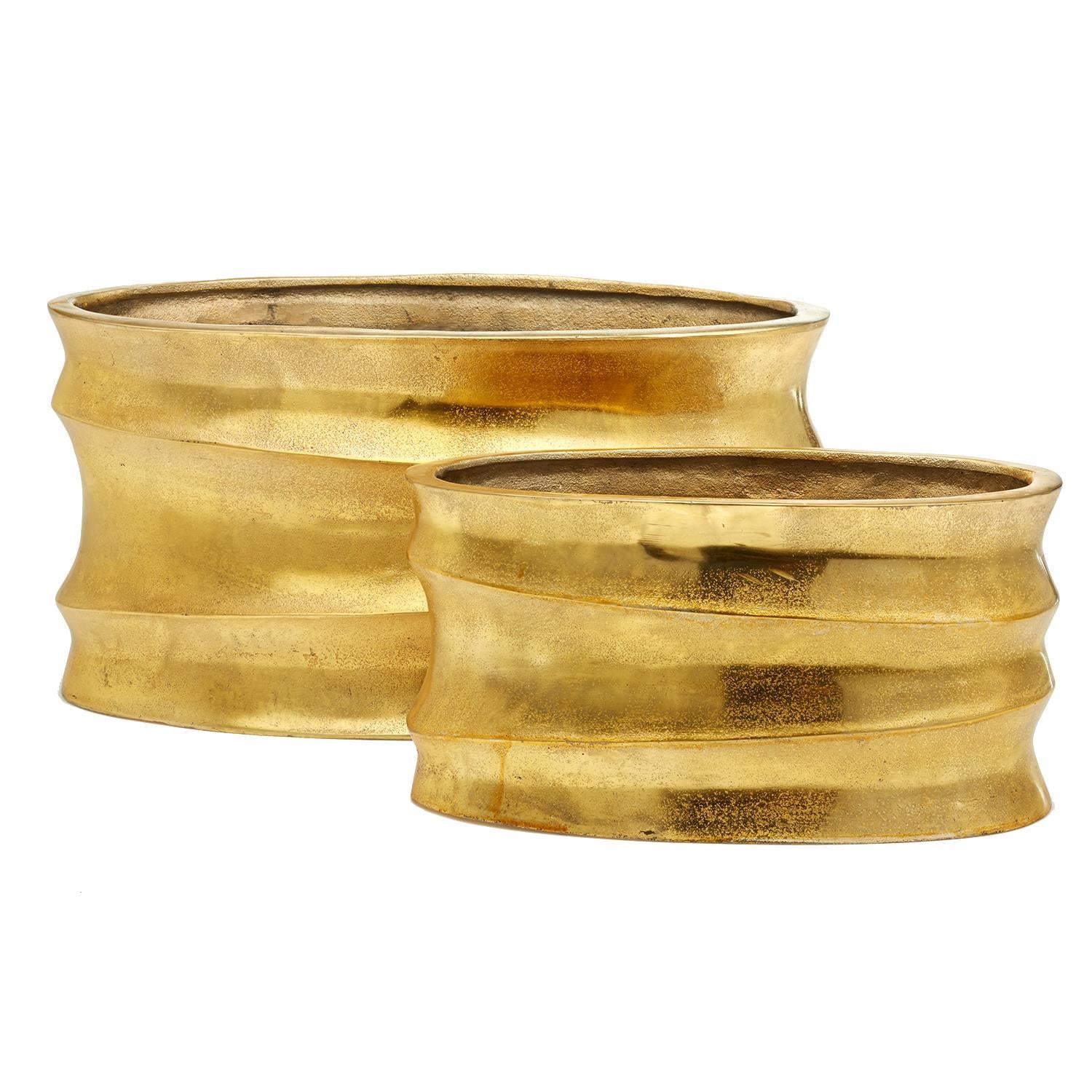 Small Gold Planter