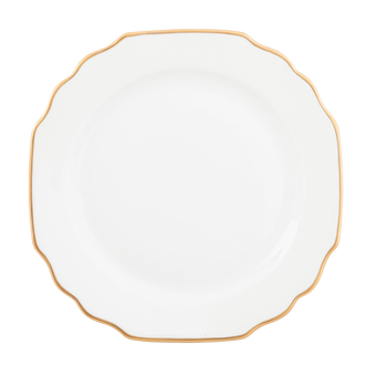 Ultra-White Georgian Gold Salad Plate