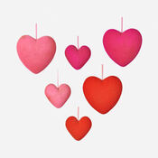 Flocked Heart 6"