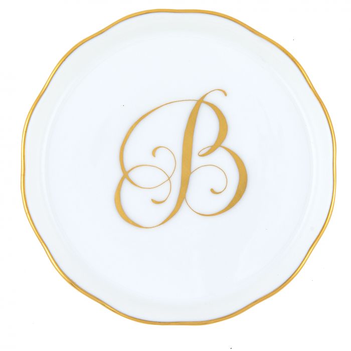 COASTER WITH MONOGRAM- B