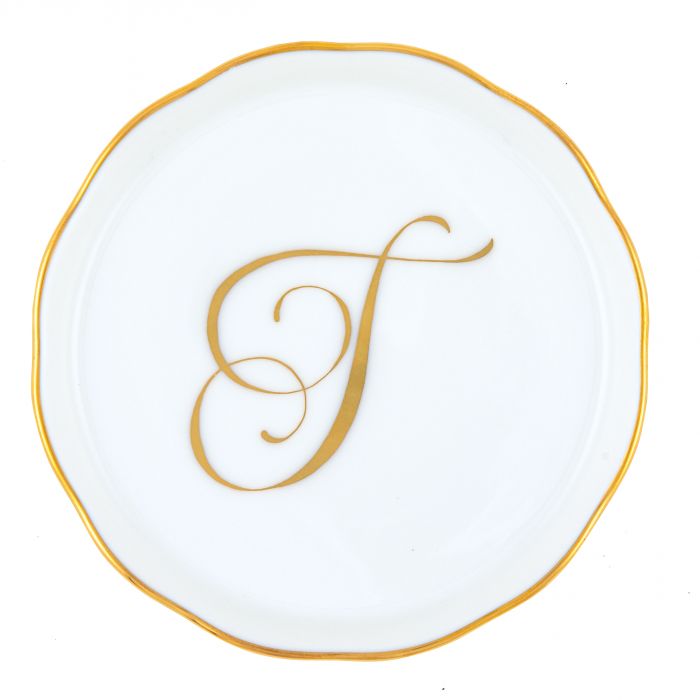COASTER WITH MONOGRAM- T