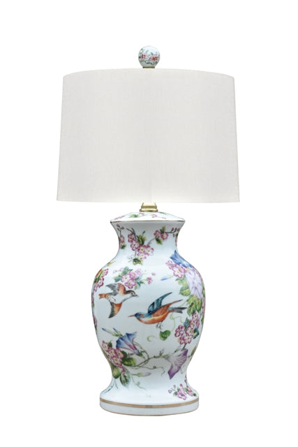 Porcelain Famille Rose Vase Lamp