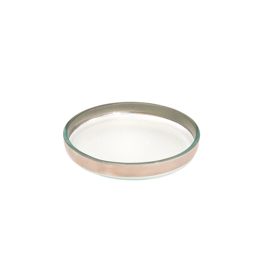 Mod Small Round Plate - Platinum