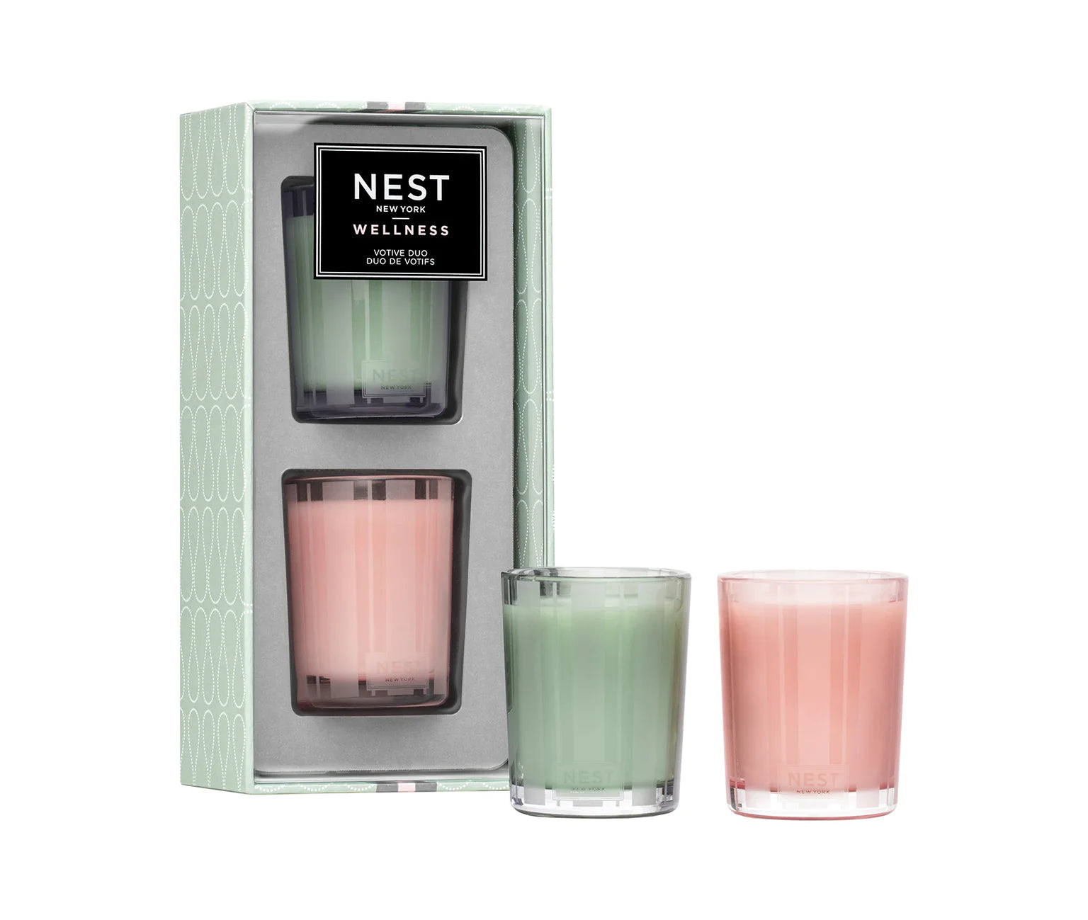 Votive Duo Set: Himalayan Salt & Wild Mint