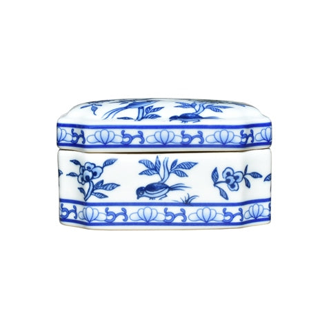 Blue and White Cuit Corner Box