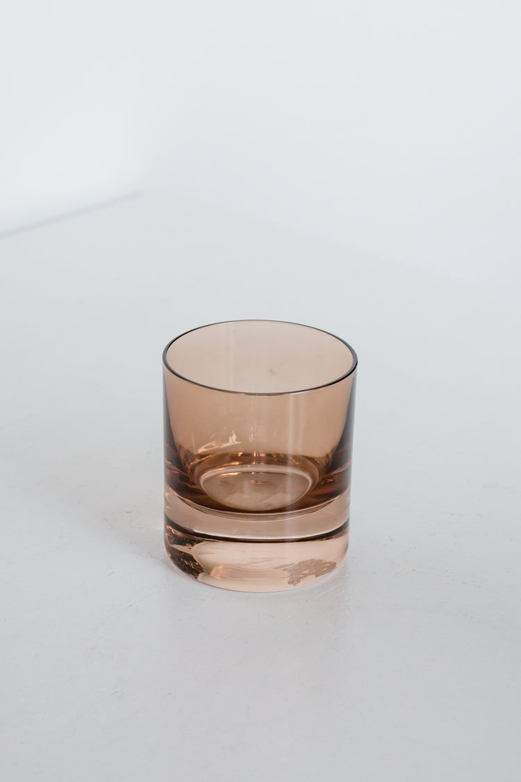 Estelle Colored Rocks Glass {Amber Smoke}_Single