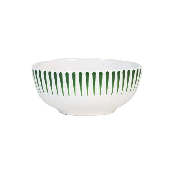 Sitio Stripe Cereal/Ice Cream Bowl - Basil
