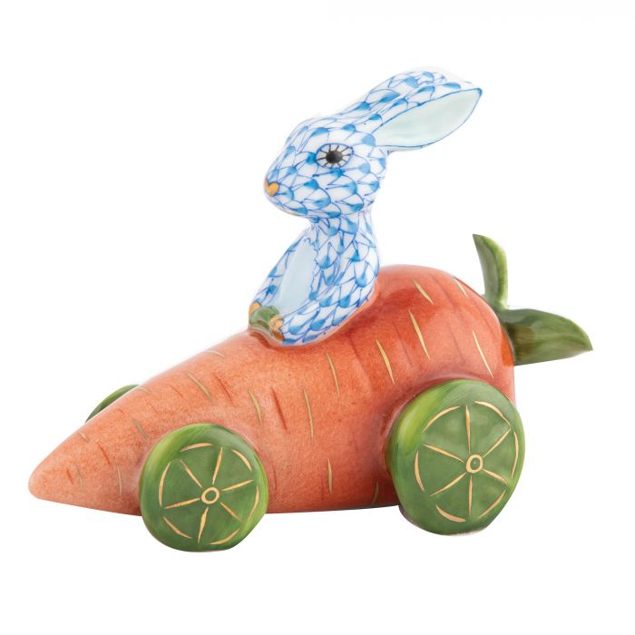 Carrot Car Bunny - Blue