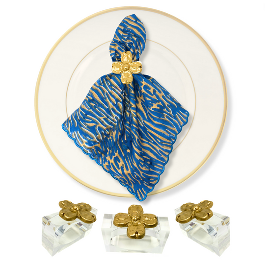 Dogwood Napkin Rings - set of 4