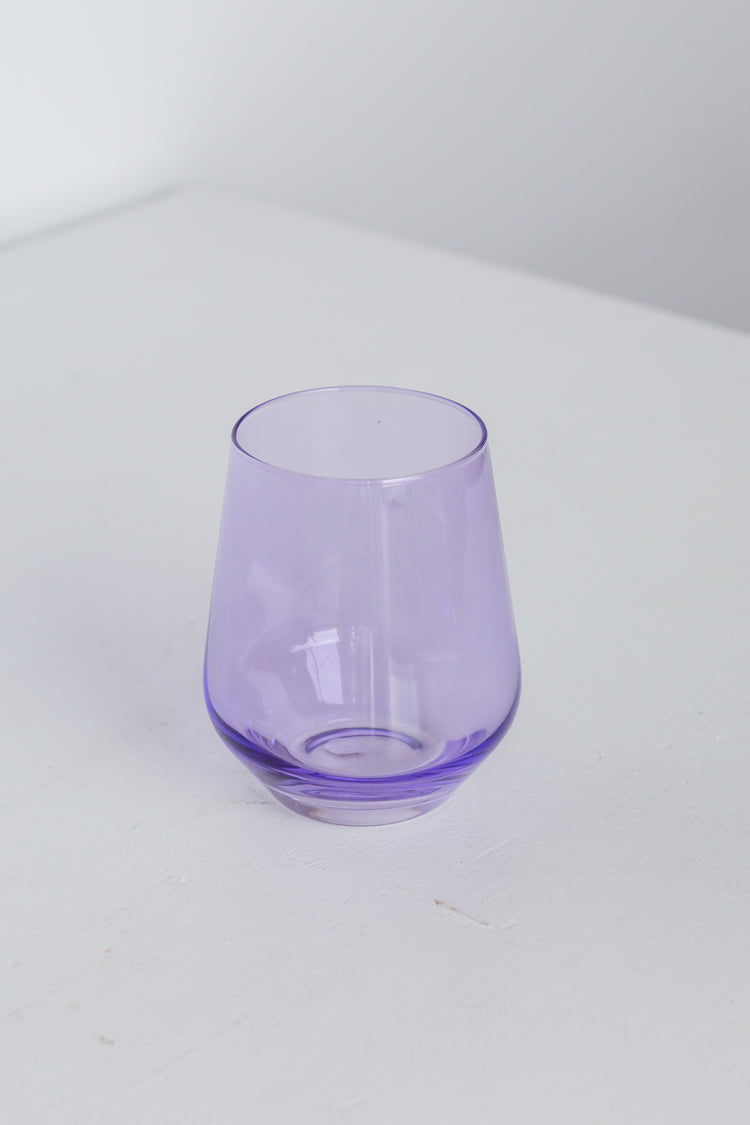 Estelle Colored Wine Stemless {Lavender}_Single