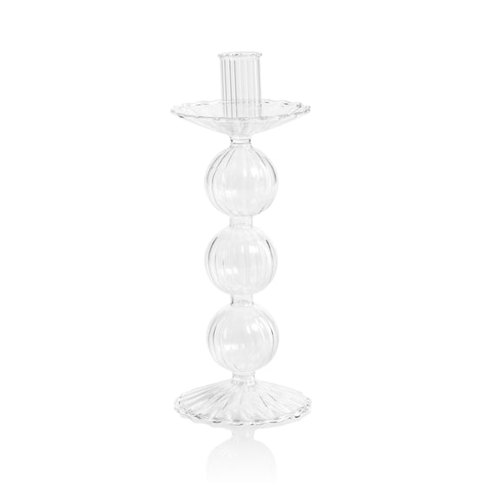 Luisa Glass Taper Candle Holder