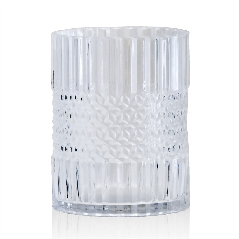 Small Glass Vase 4.7"D 6.1"H