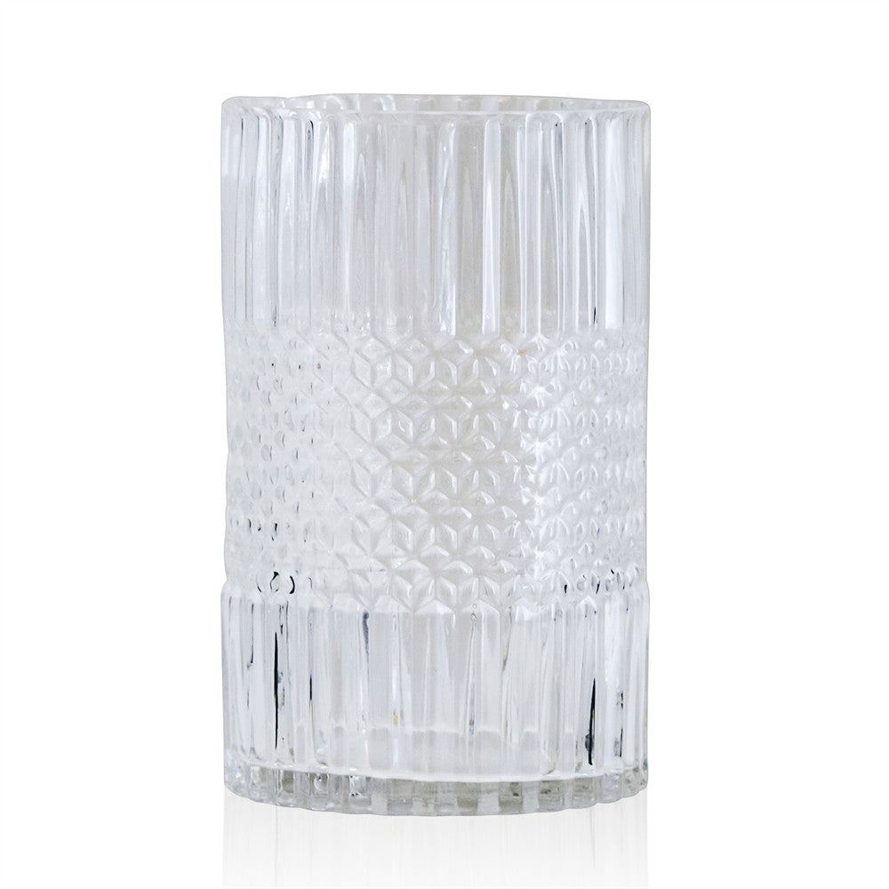 Medium Glass Vase 4.7"D 7.9"H