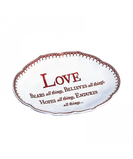 Love Bears All Things Tray