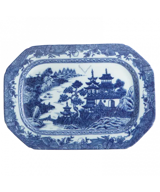 Blue Canton Cookie Plate