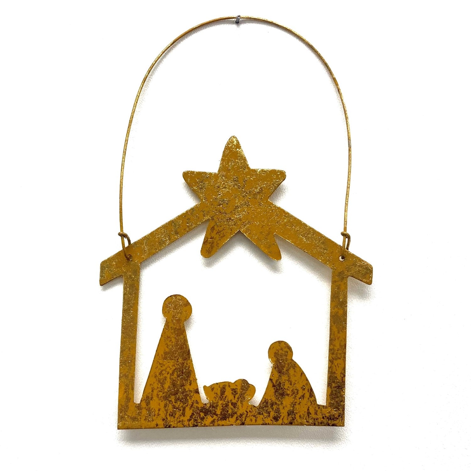 6" Gold Nativity Silhouette, Ornament