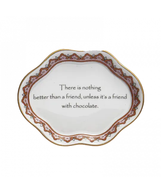 Friend with Chocolate Ring Tray