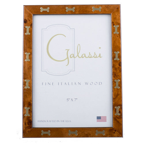 5X7 Chestnut Burl W/ Gold Bone