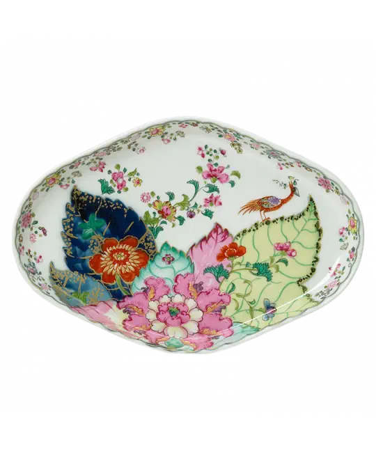 Tobacco Leaf Oval Tray