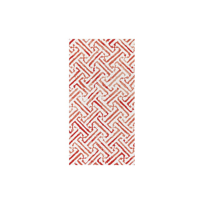 Papersoft Napkins Greek Key Red Guest Towels