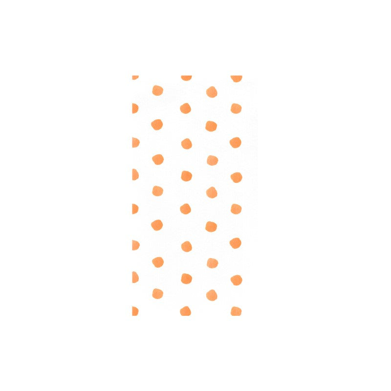 Papersoft Napkins Dot Orange Guest Towels (Pack of 20)