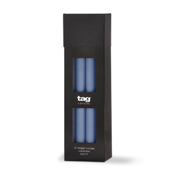 Color Studio 12' Straight Single Candle - Blue