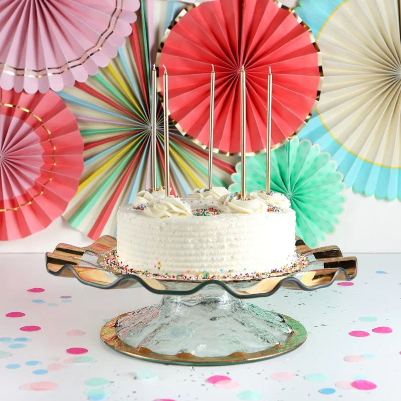 Ruffle Pedestal Cake Plate