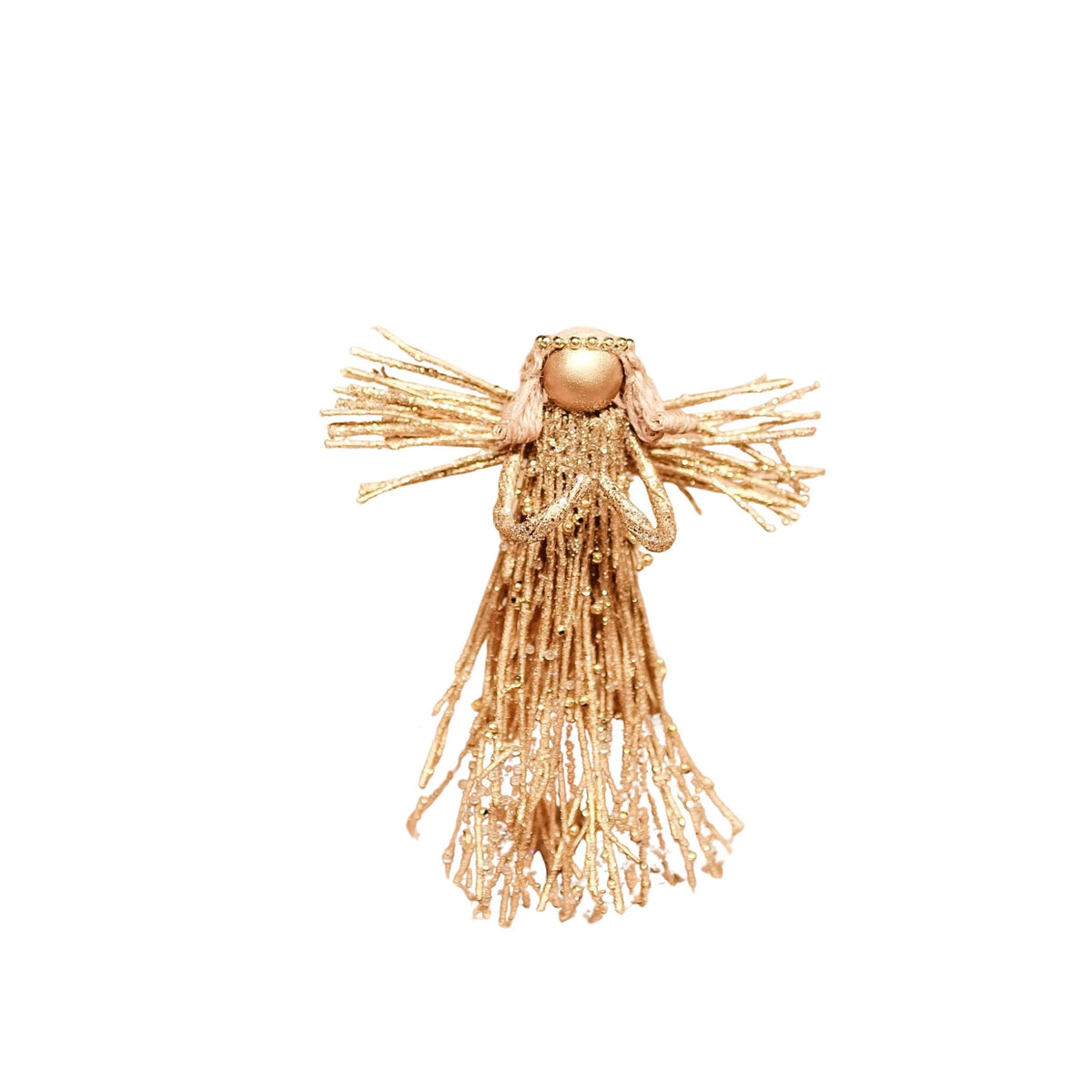 Twig Angel with Mini Pearls Ornament
