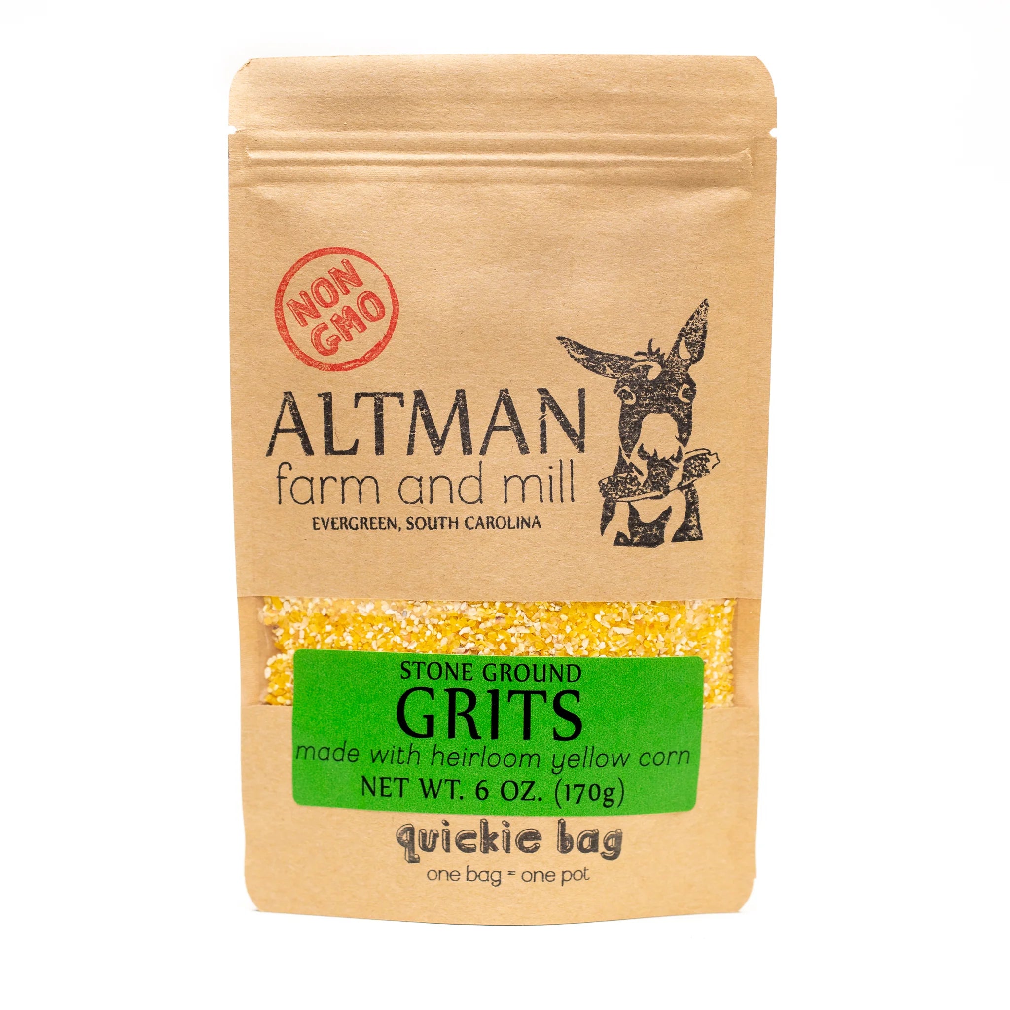 Heirloom Stone Ground Yellow Grits, 6oz