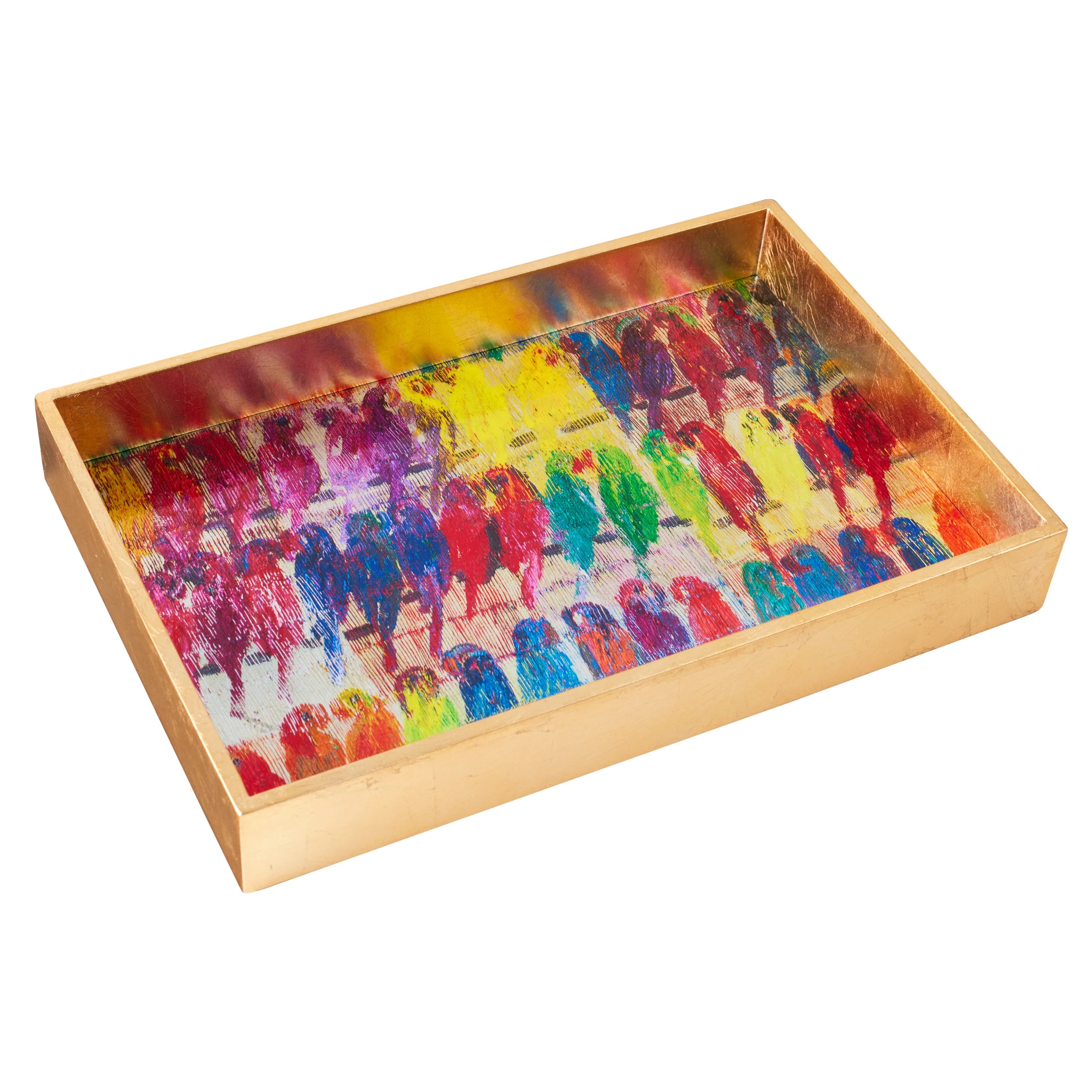Gold Leaf Vanity Tray