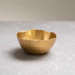Gilded Hammered Bowl