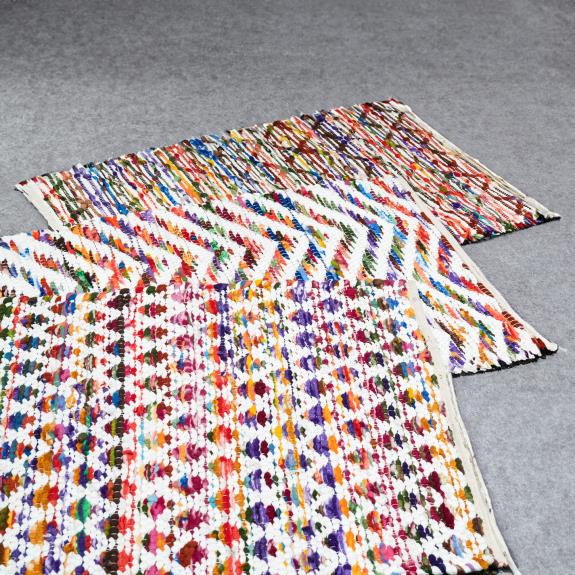 Multi-Colored Jute Rugs - Chevron