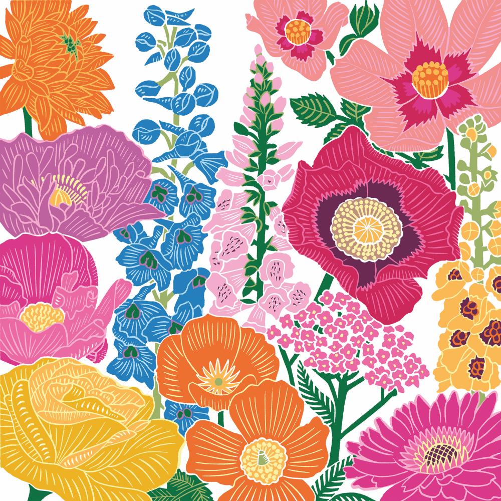 Flower Flash Cocktail Napkin
