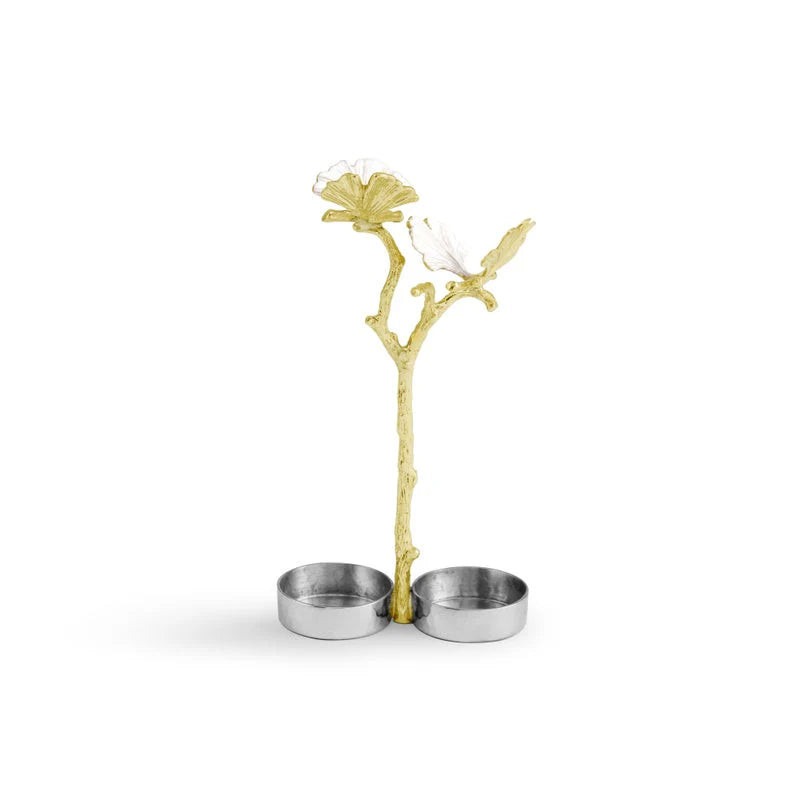 Butterfly Gingko Gold Salt & Pepper Shaker Set