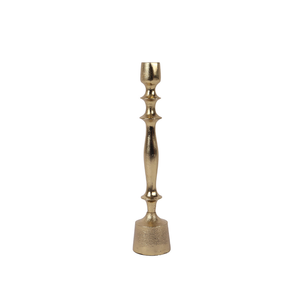 Gold Taper 14" Candle Holder