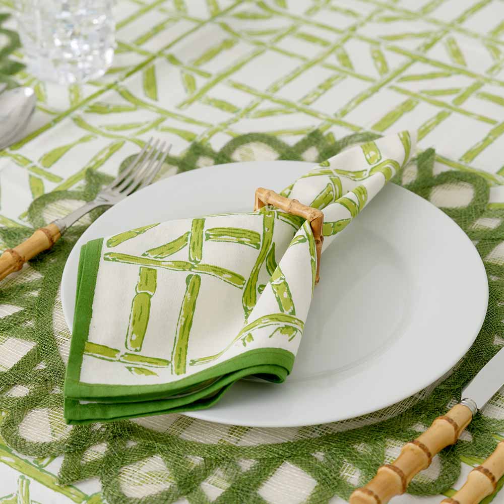 Green Bamboo Napkin | Set of 4