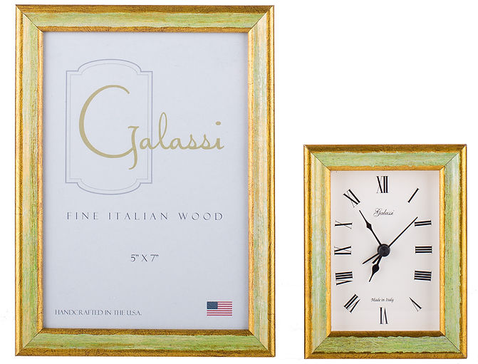 4x6 Green/Gold Florentine Frame