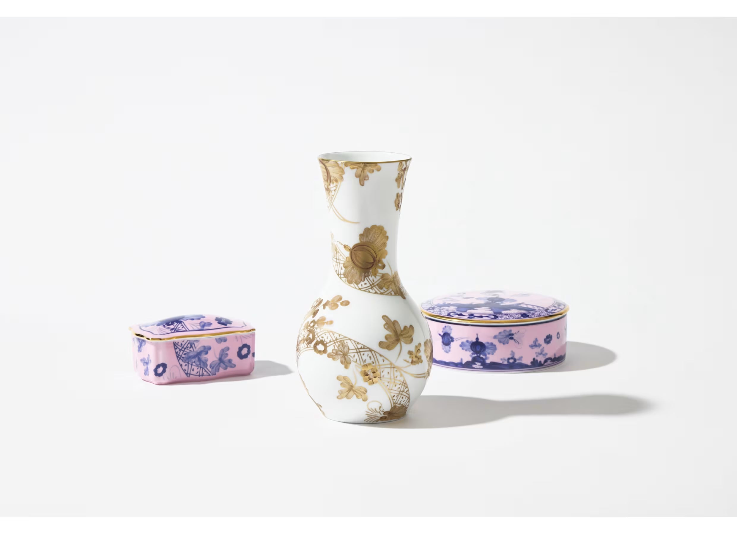 Oriente Italiano Azalea Round Trinket Box