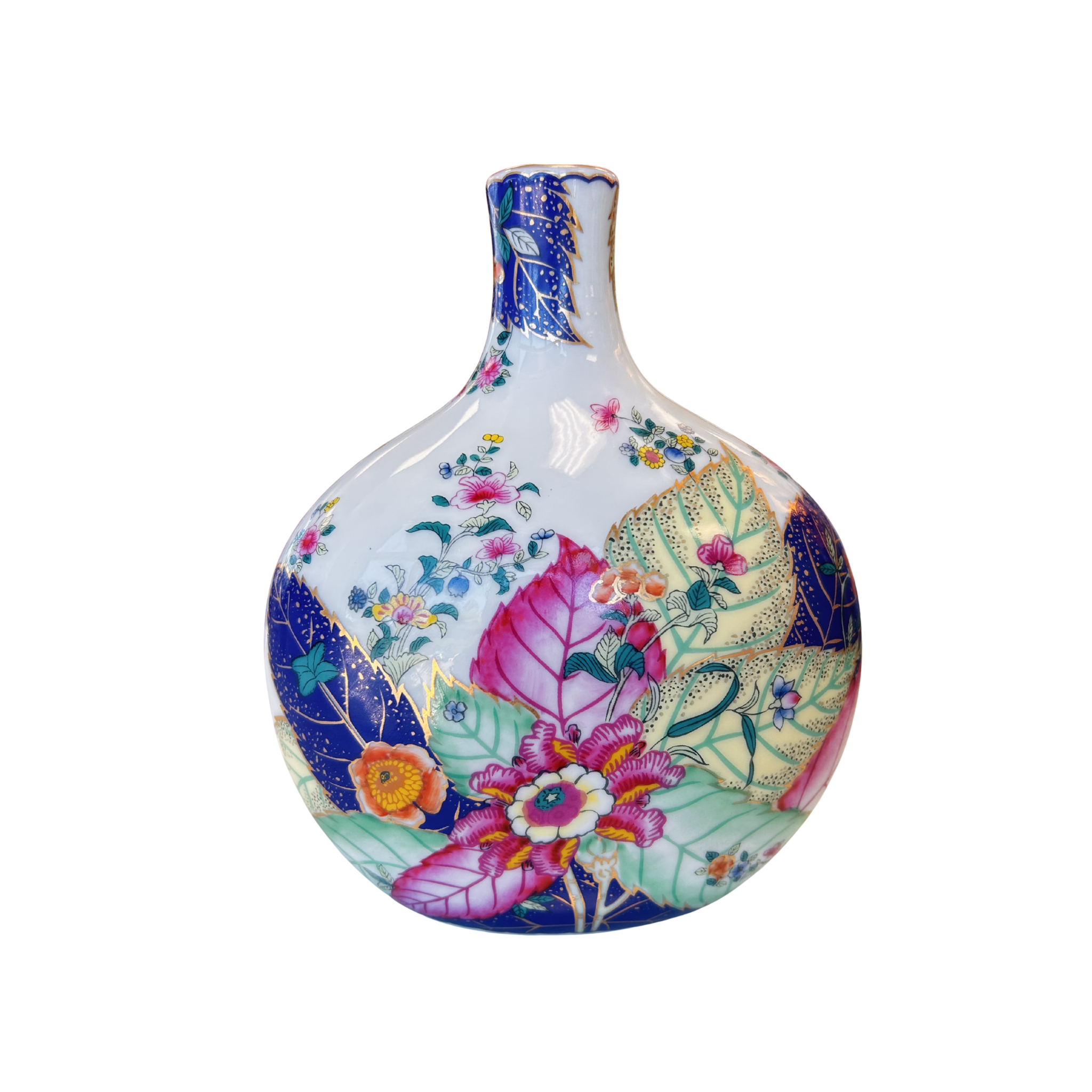 White Tobacco Leaf 8" Vase