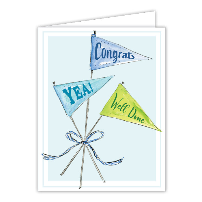 Handpainted Congratulations Greeting Card