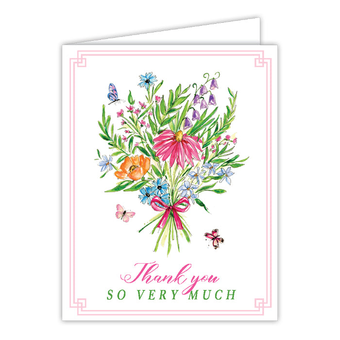 Thank You So Very Much Bundle Handpainted Greeting Card