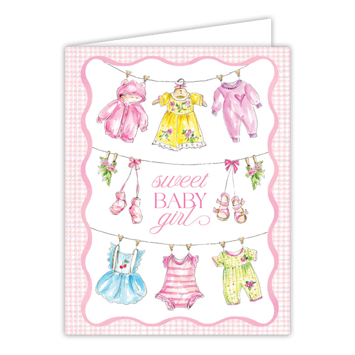 Handpainted Baby Greeting Card